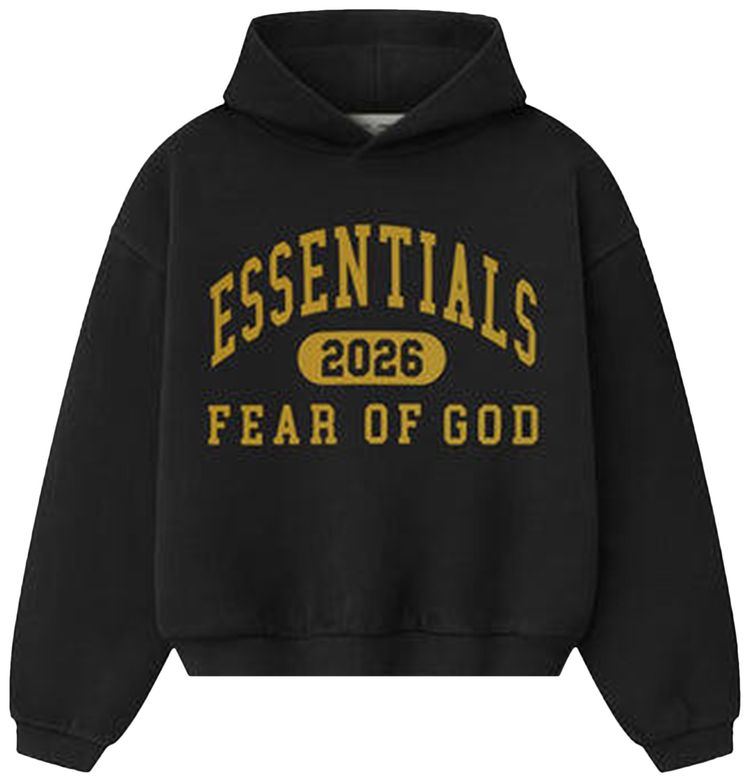 Fear of God Essentials Classic Hoodie Vintage Black