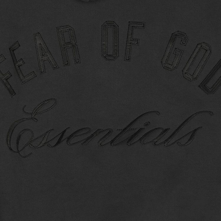 Fear of God Essentials Classic Full Zip Hoodie Vintage Black