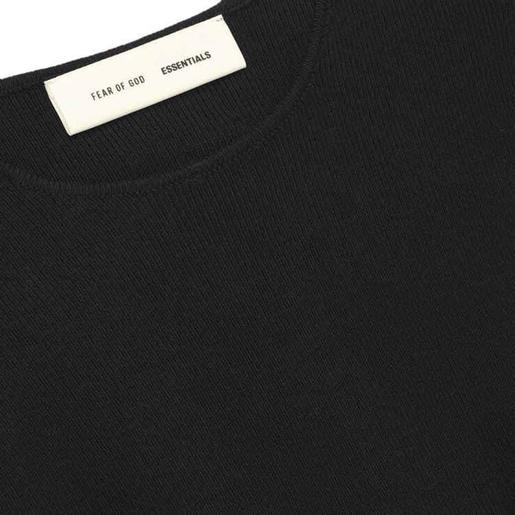 Fear of God Essentials Rib Long Sleeve Dress Vintage Black