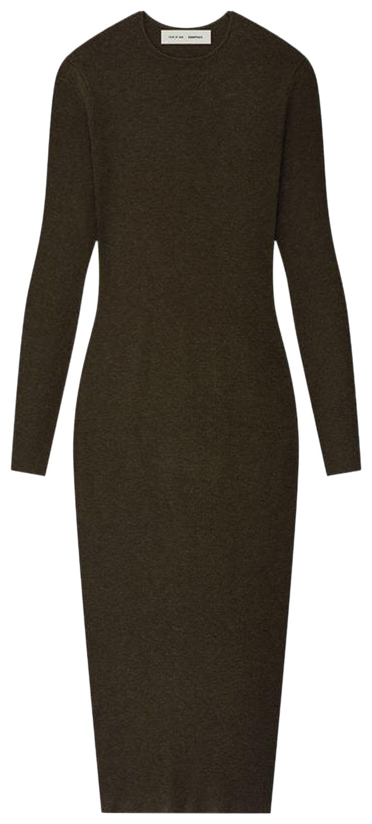 Fear of God Essentials Rib Long Sleeve Dress Brown