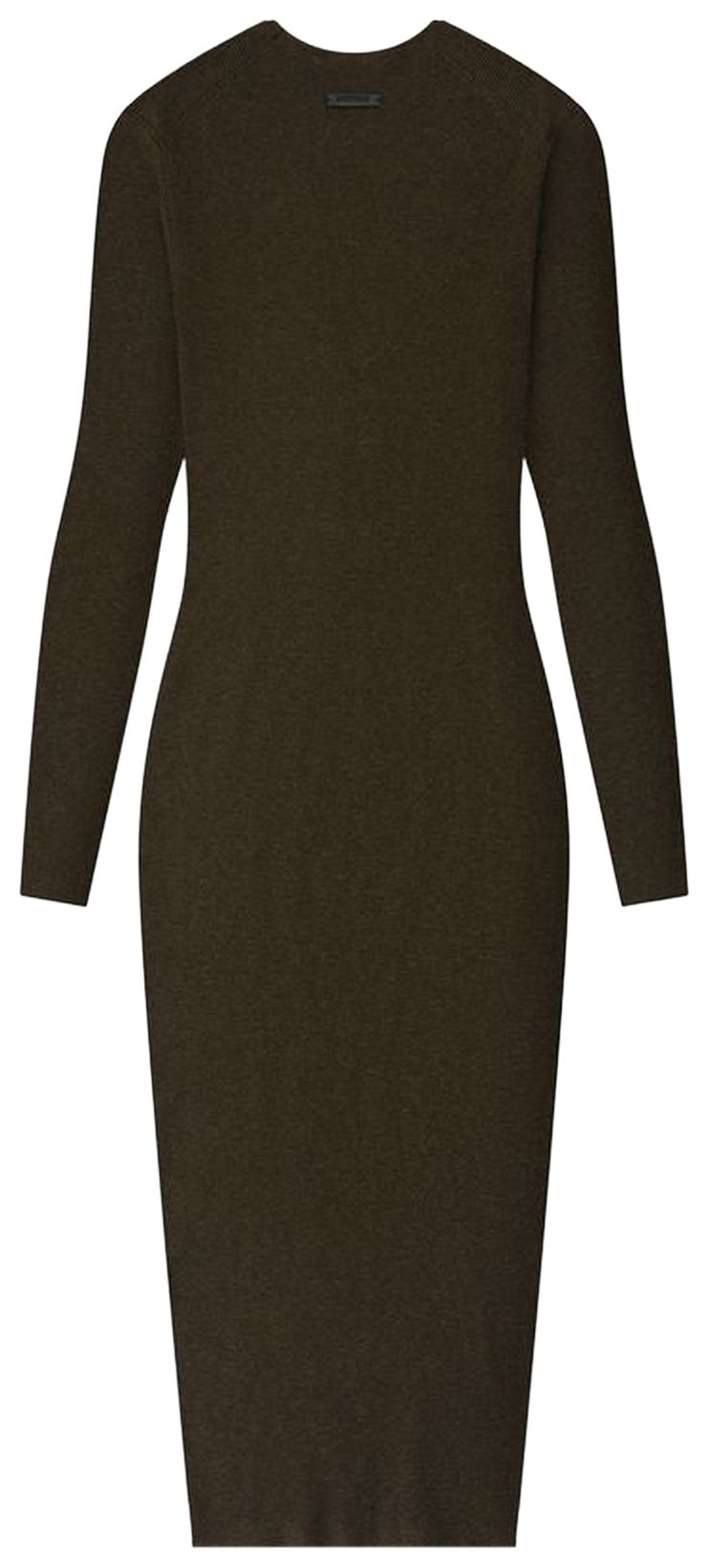 Fear of God Essentials Rib Long Sleeve Dress Brown