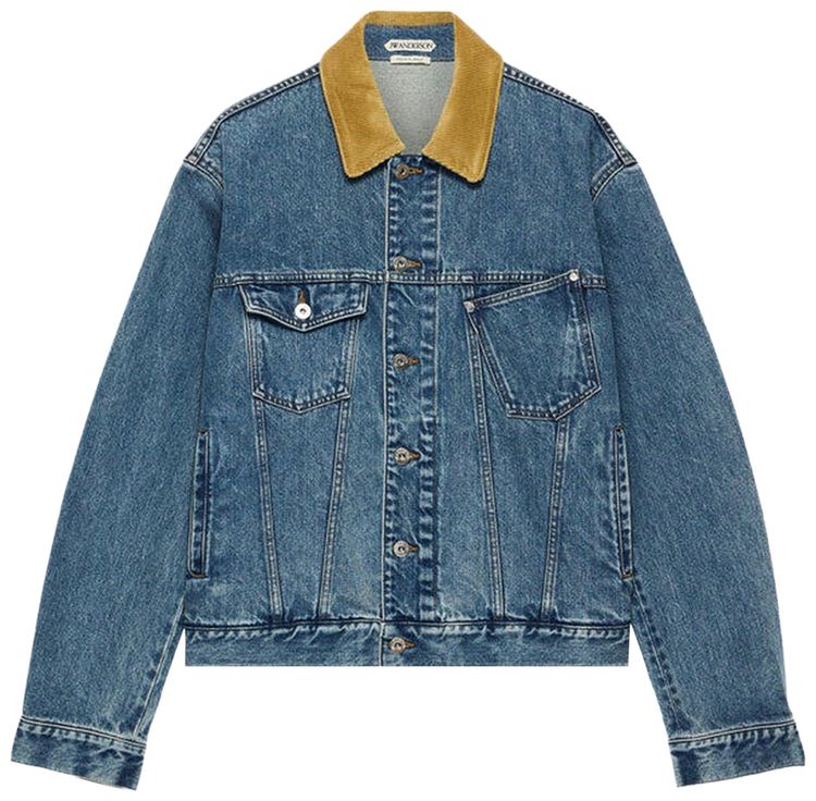 JW Anderson Corduroy Collar Jacket Mid Blue