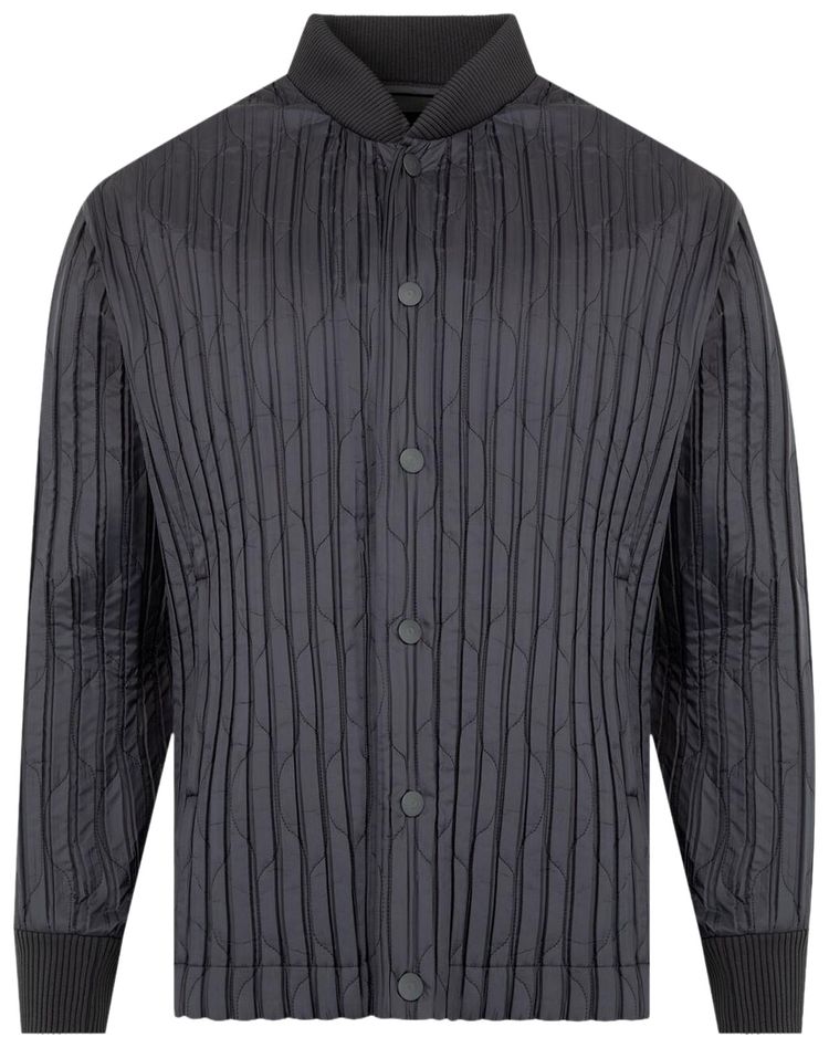 Issey Miyake Padded Pleats Top Charcoal