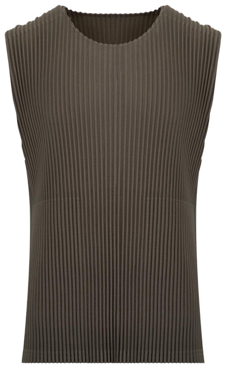 Issey Miyake Tailored Pleats 2 Top Mudstone Grey