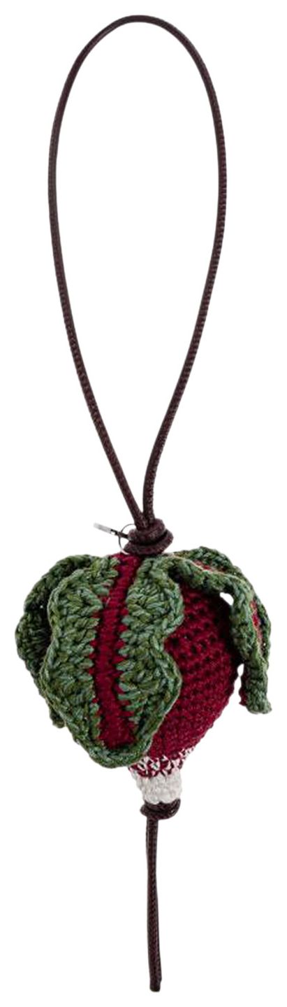 JW Anderson Radish Charm Burgundy