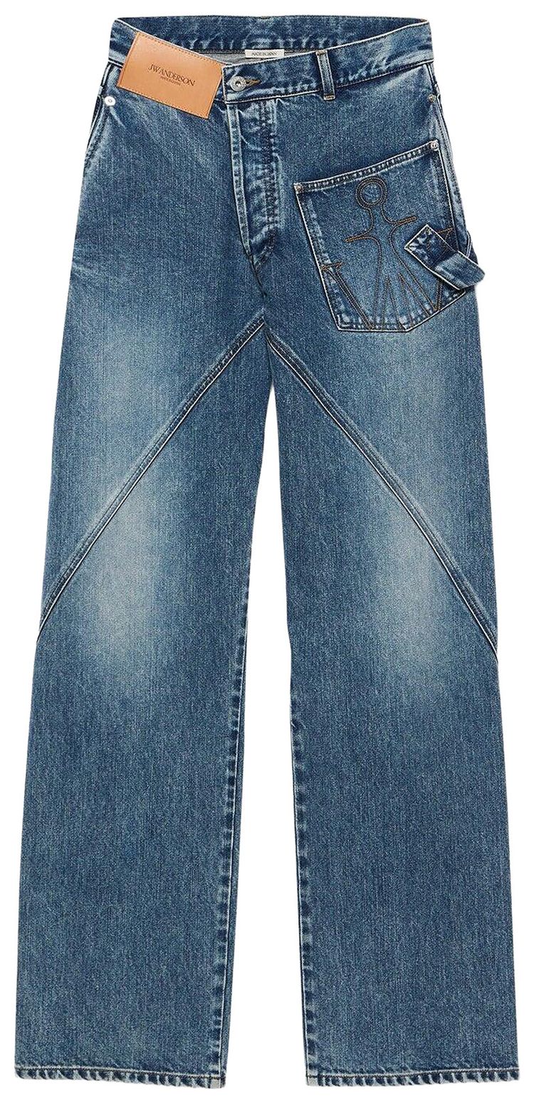 JW Anderson Twisted Workwear Jeans Mid Blue