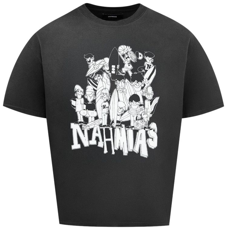 Nahmias Groms Boxy T Shirt Aged Black