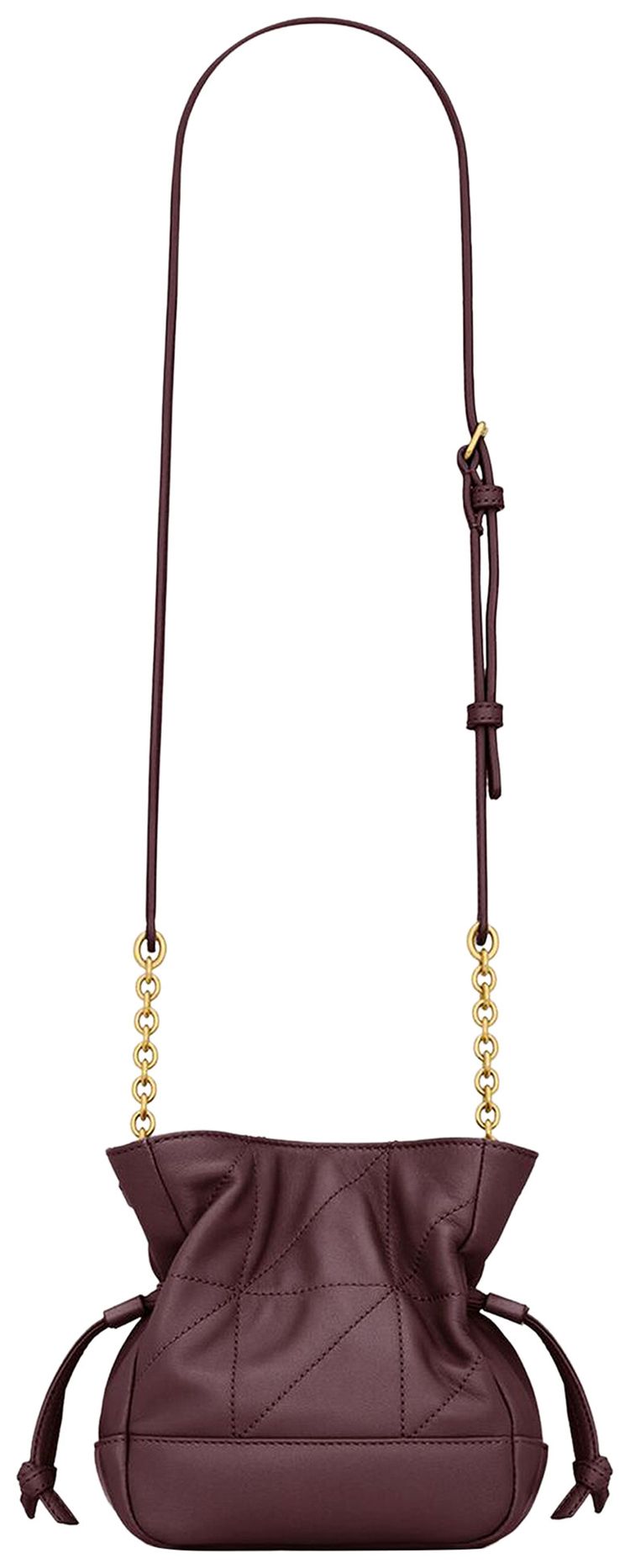 Saint Laurent Medium Pouch Bag Hot Wine