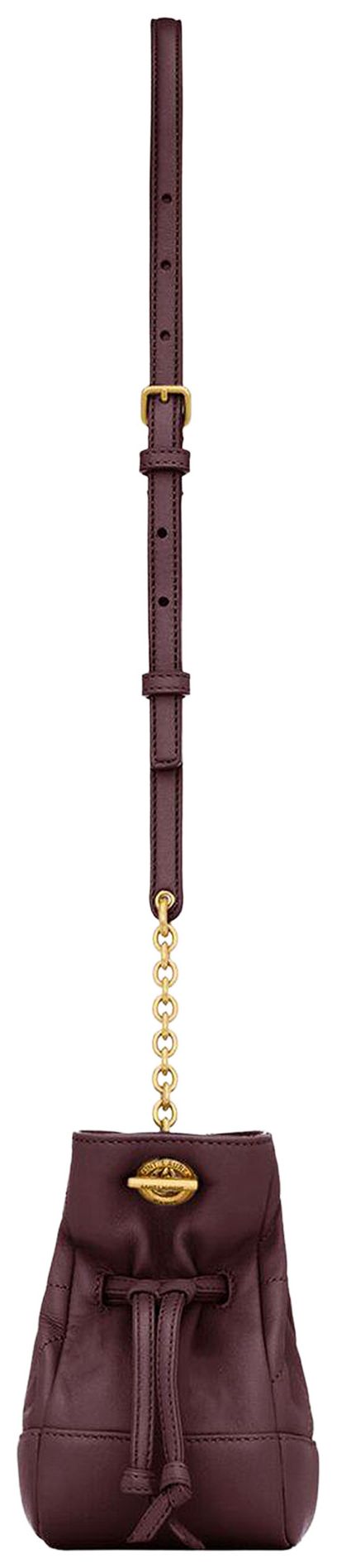 Saint Laurent Medium Pouch Bag Hot Wine