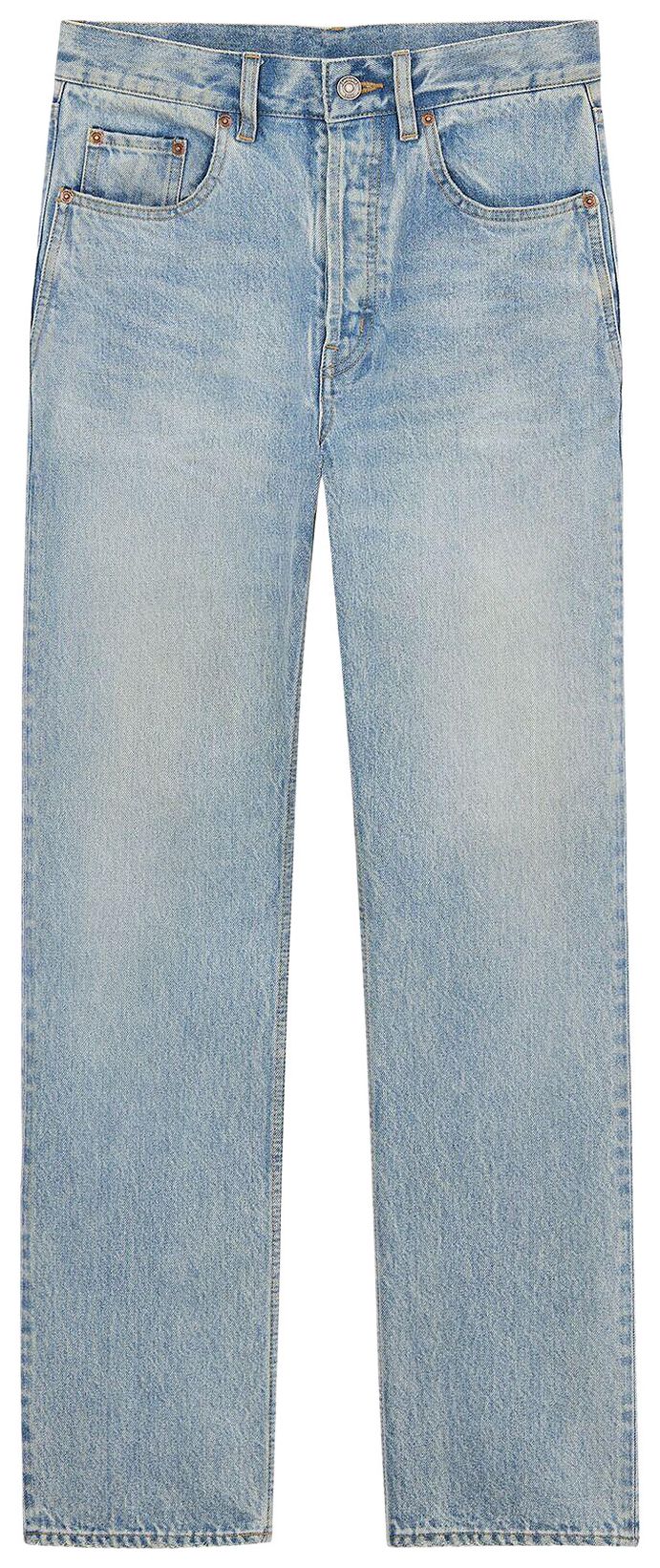 Saint Laurent Loose Straight Jean South Blue