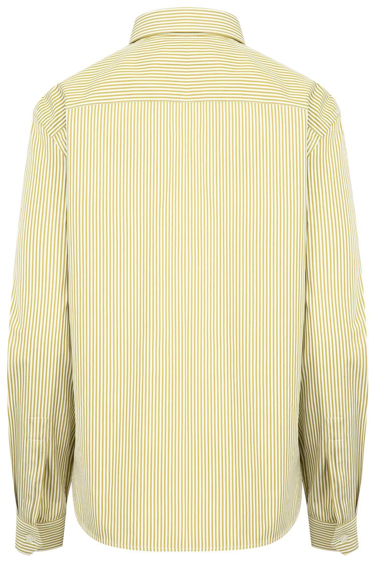 Saint Laurent Stripe Shirt KhakiBlanc