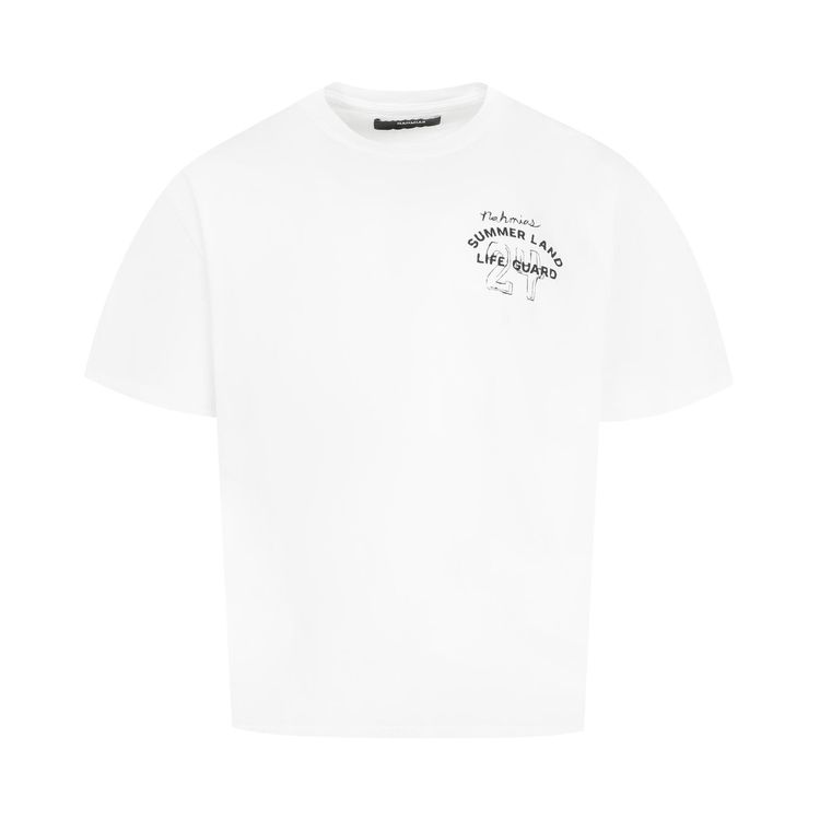 Nahmias Life Guard Script Boxy T Shirt White