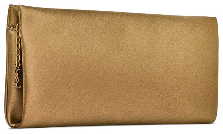 Saint Laurent Bo Folded Clutch Bitter Cocoa