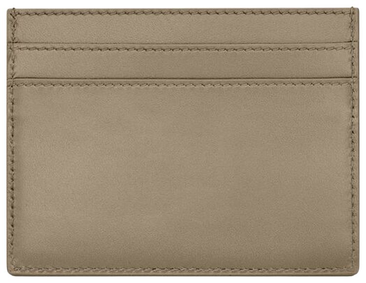 Saint Laurent Paris Card Case Mono Plaza Taupe