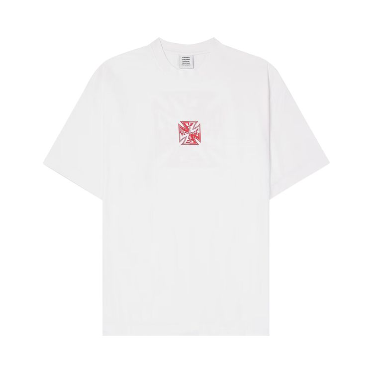 Vetements Double Biker Short Sleeve Logo T Shirt White