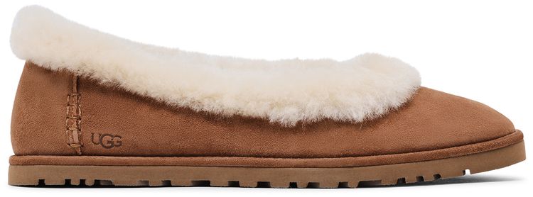 UGG Wmns Zora Ballet Flat Chestnut