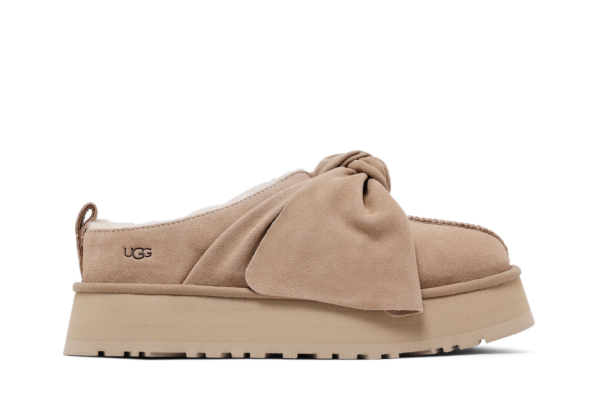 Buy UGG Wmns Platform Slip-On Bow Slipper 'Sand' - 1176290 SAN | GOAT