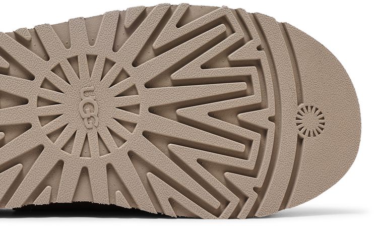 UGG Wmns Platform Slip On Bow Slipper Sand
