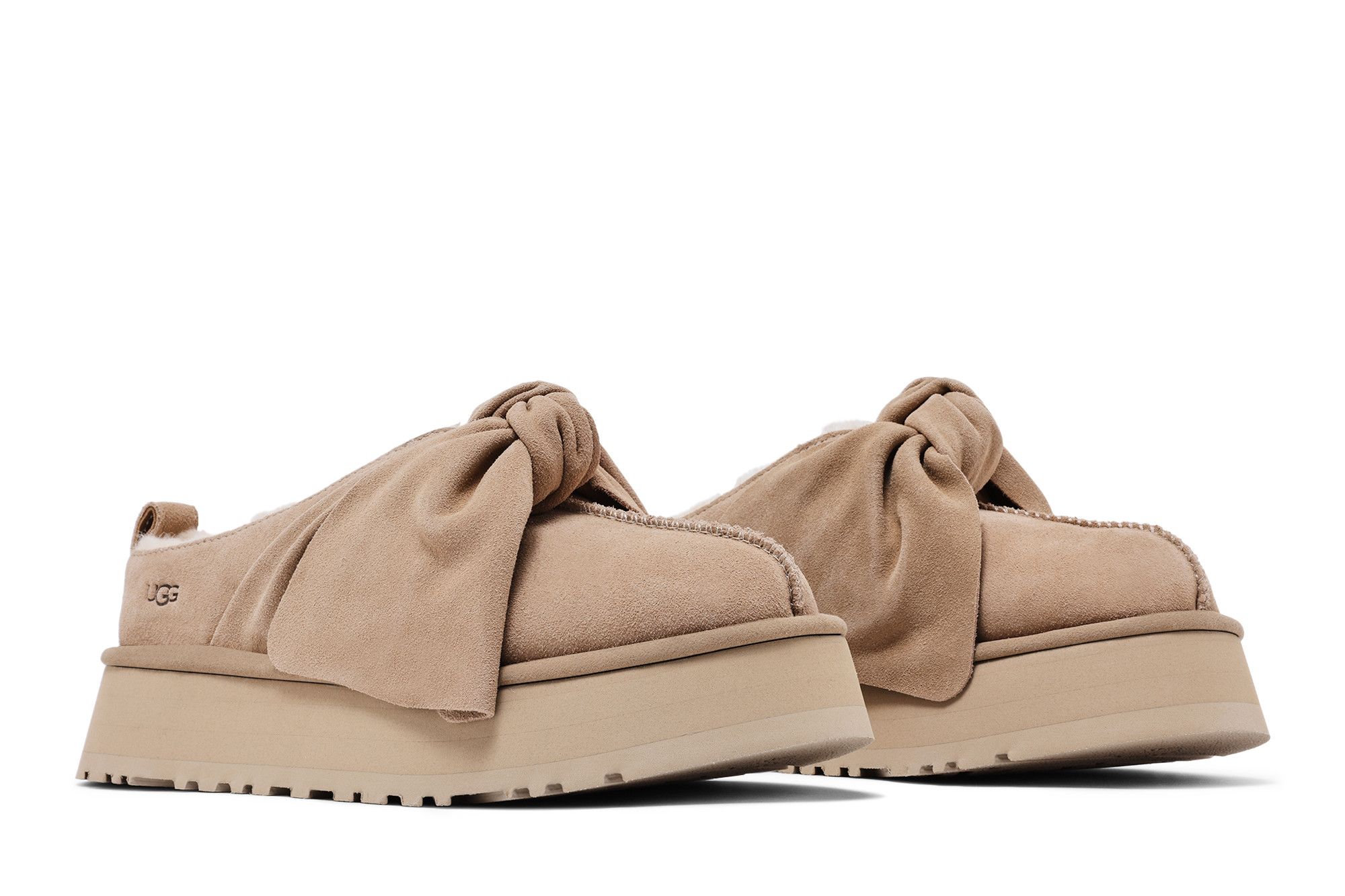 Buy UGG Wmns Platform Slip-On Bow Slipper 'Sand' - 1176290 SAN | GOAT