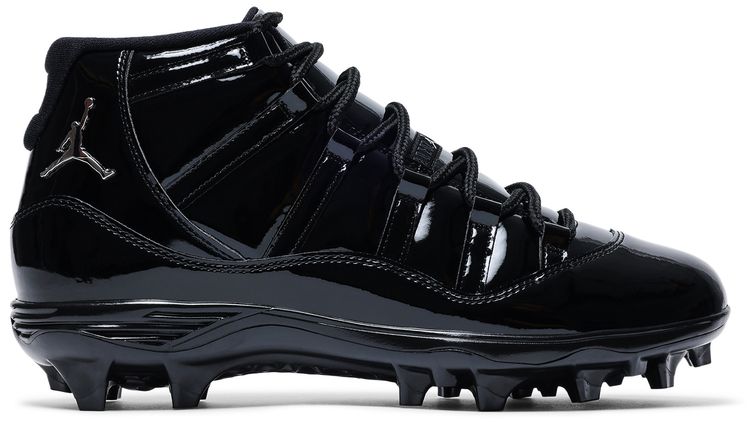 Air Jordan 11 Mid TD Cleat Patent Black