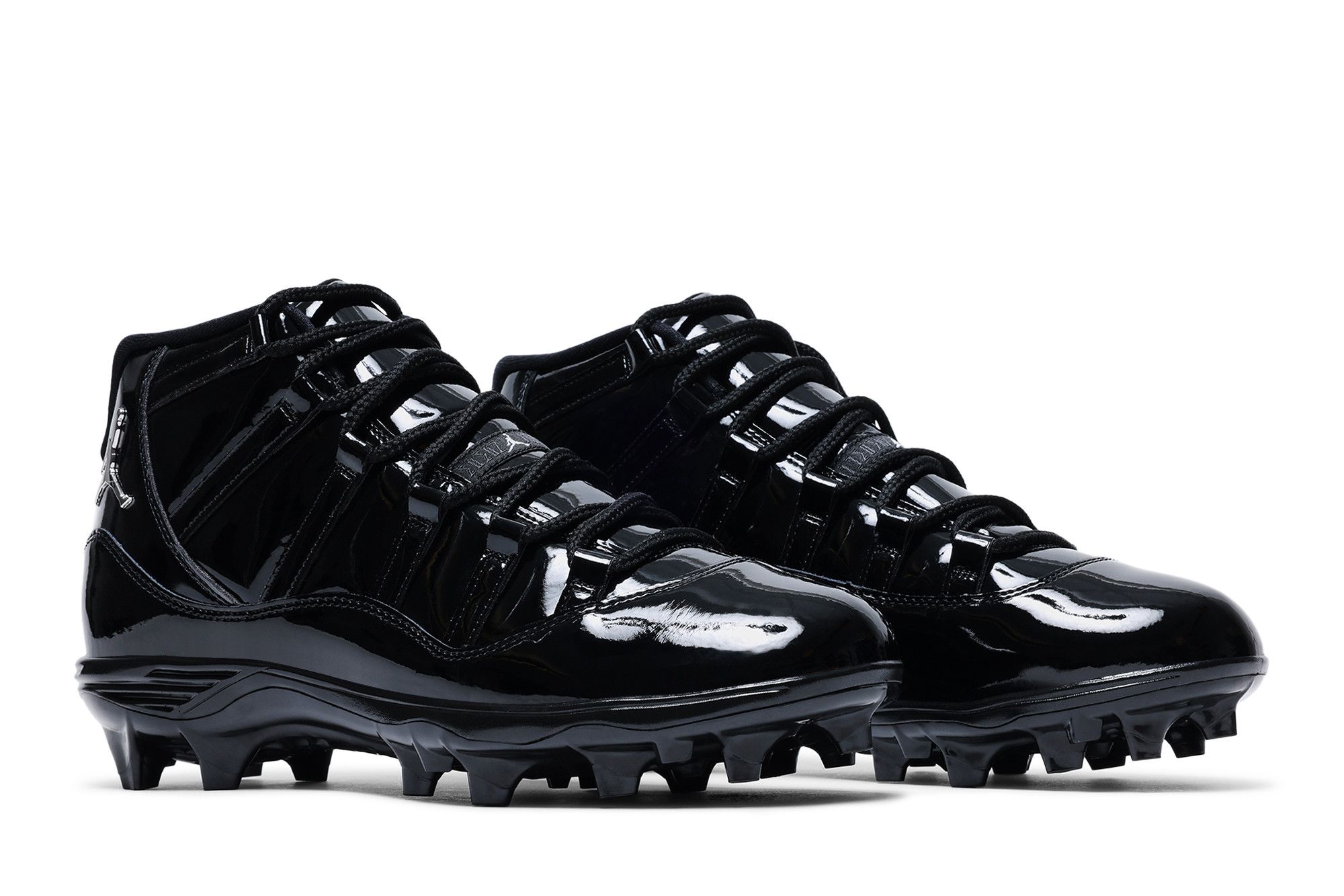 all black jordan 11 cleats