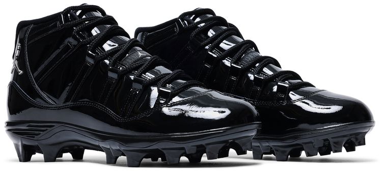 Air Jordan 11 Mid TD Cleat Patent Black