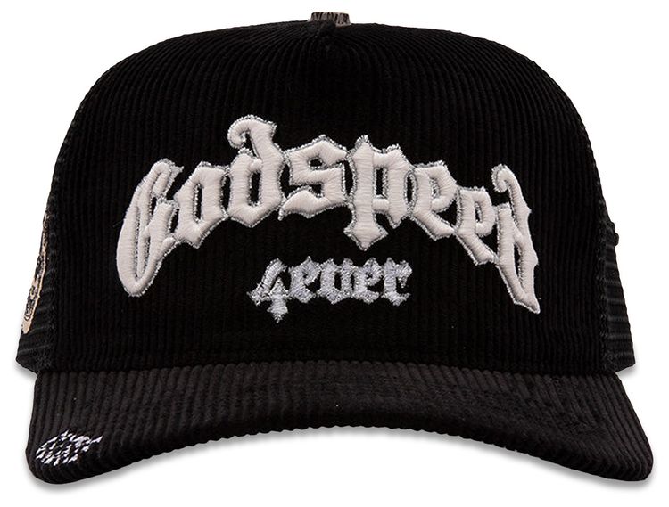 Godspeed GS Forever Boom Trucker Hat Black Corduroy