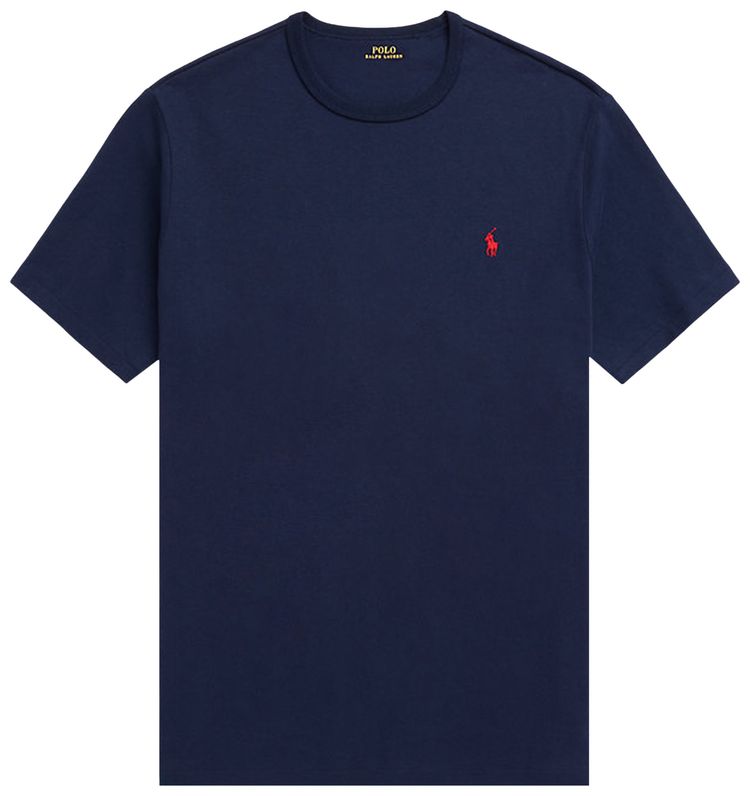 Polo Ralph Lauren Heavyweight Jersey Crewneck Short Sleeve T Shirt Newport Navy