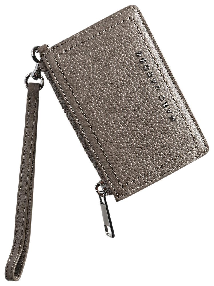Marc Jacobs Groove Top Zip Wristlet Concrete