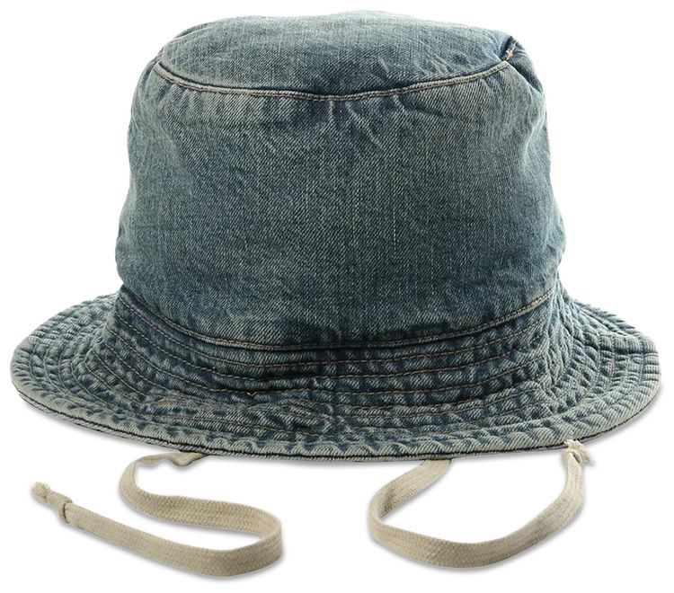 Rick Owens DRKSHDW Cappello In Denim Gilligan Hat Washed Indigo