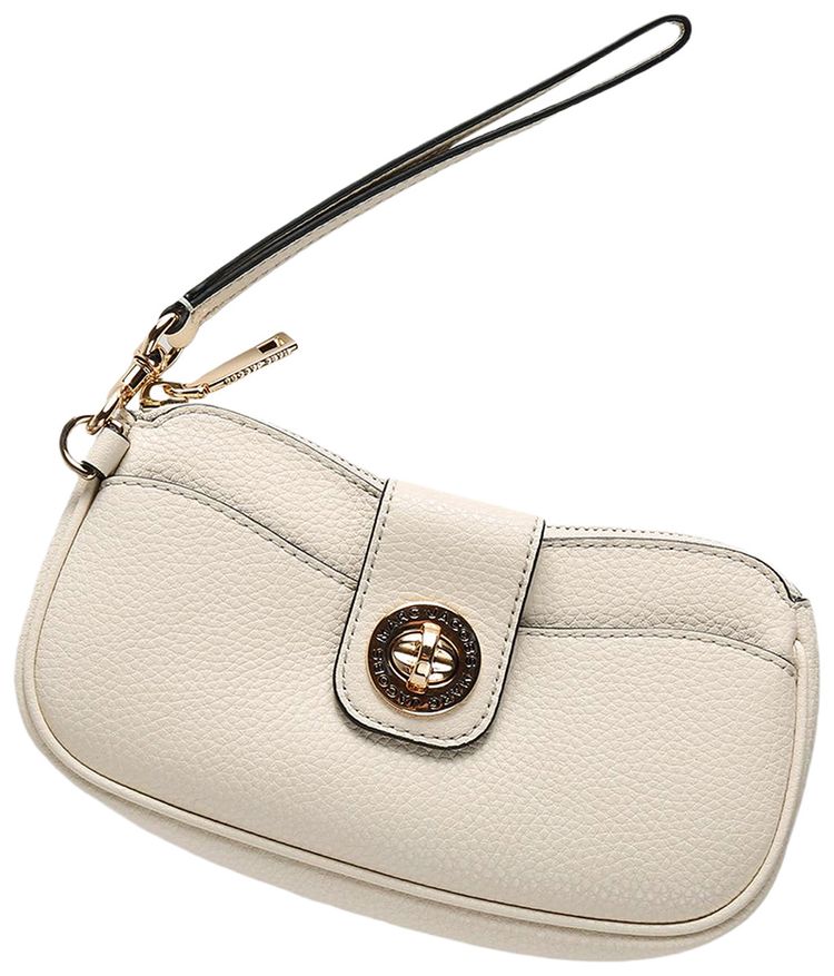 Marc Jacobs Signet Turnlock Wristlet Marshmallow