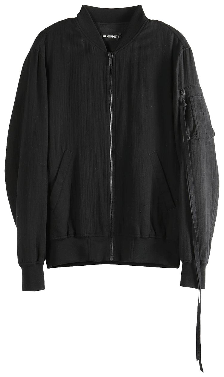 Ann Demeulemeester Dries Standard Bomber Jacket Black