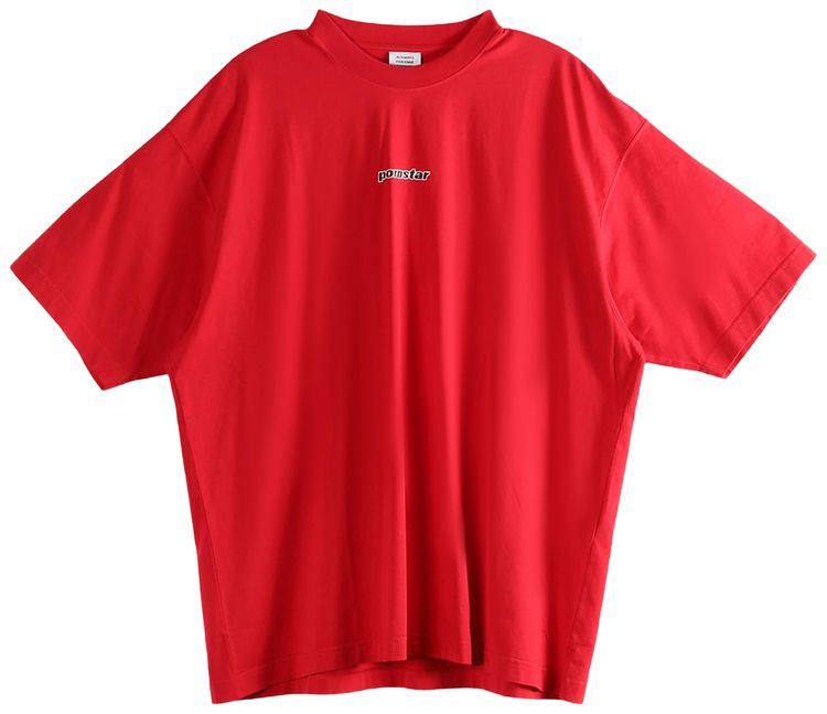 Vetements Pornstar T Shirt Red