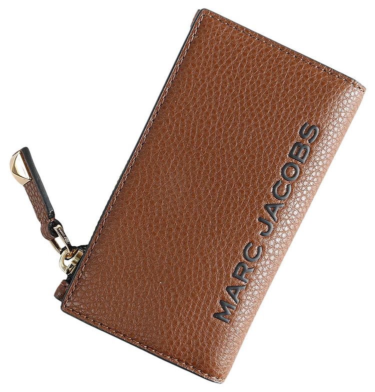 Marc Jacobs Bold Medium Flat Wallet Cognac