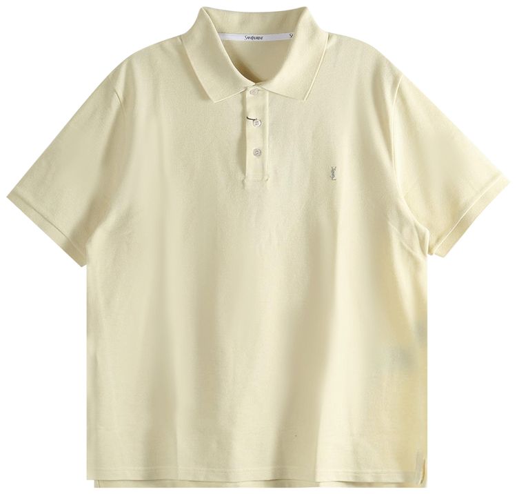 Saint Laurent Classique Bande Polo JonquilleVert