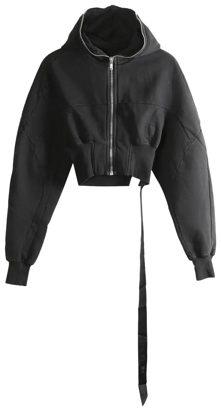Rick Owens DRKSHDW Felpa Collage Gimp Hoodie Black