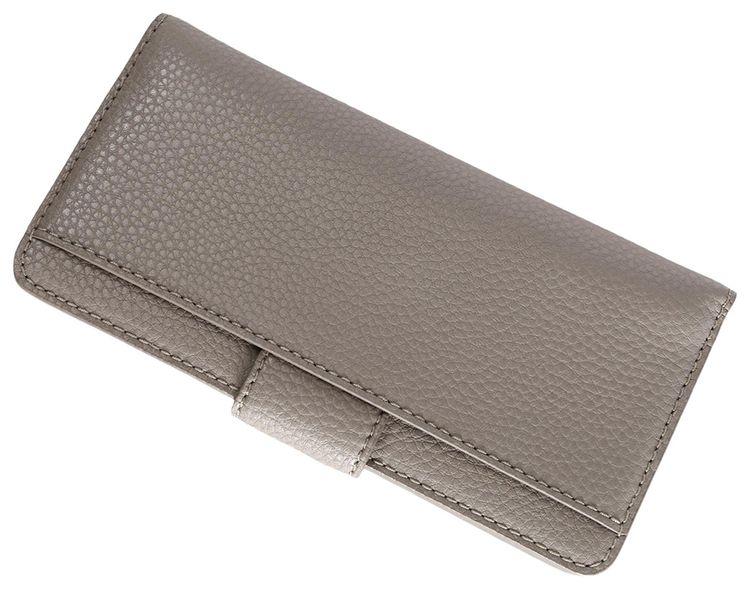 Marc Jacobs Signet Turnlock Slim Wallet Concrete