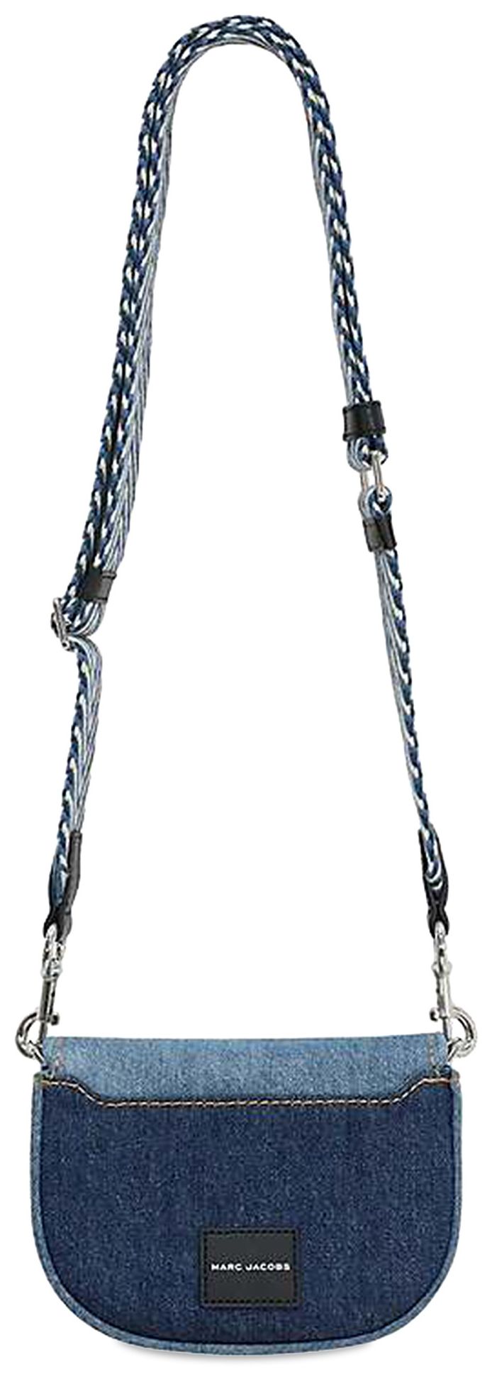 Marc Jacobs Signet Turnlock Small Saddle Bag Denim