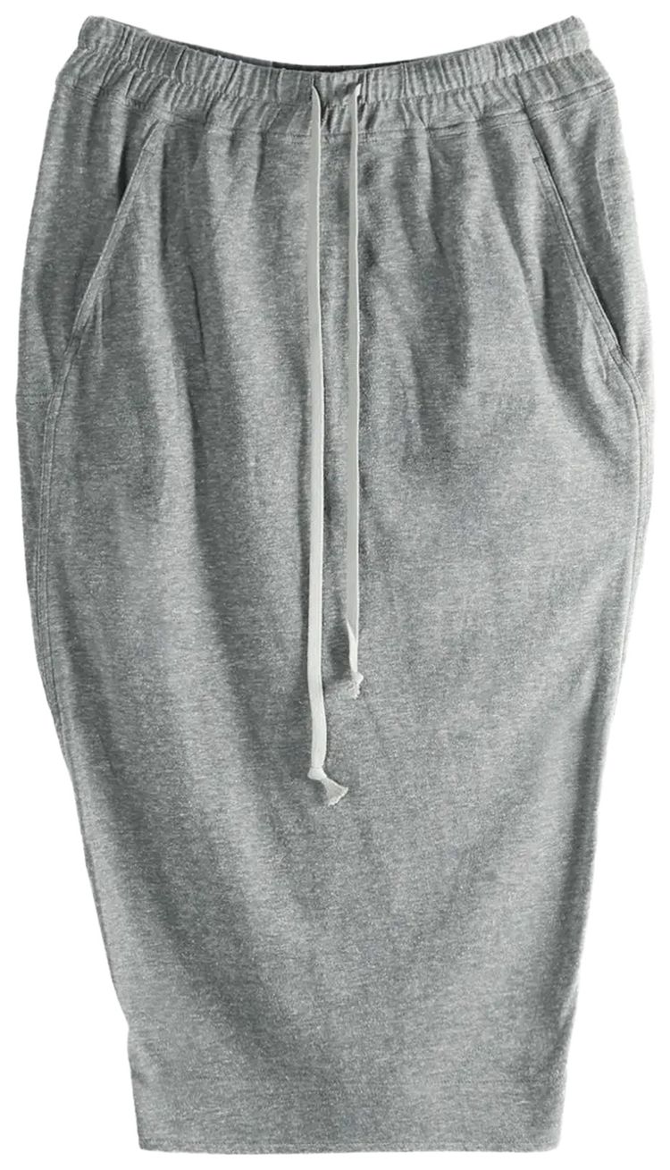 Rick Owens DRKSHDW Gonna Pull On Pillar Skirt Grey Melange