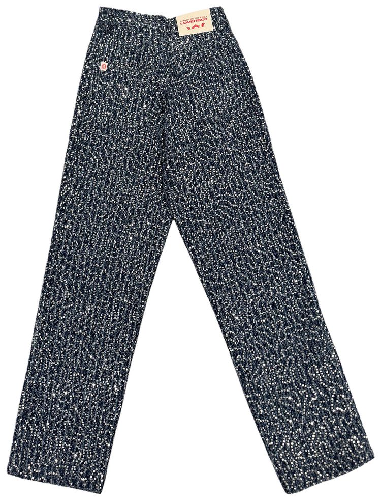 Charles Jeffrey Loverboy Art Denim Jean Blue