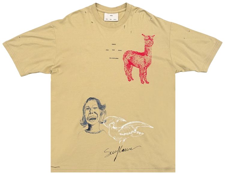 Song for the Mute Sketchbook Oversized Tee Daikon