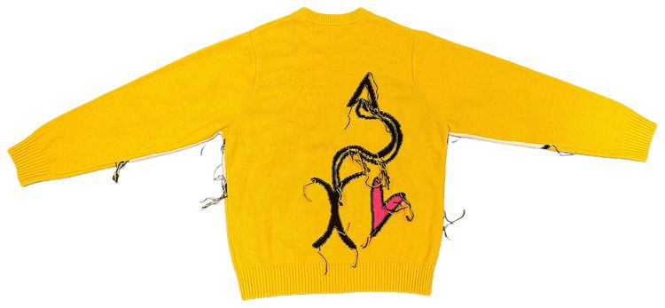 Charles Jeffrey Loverboy Guddle Logo Jumper Yellow
