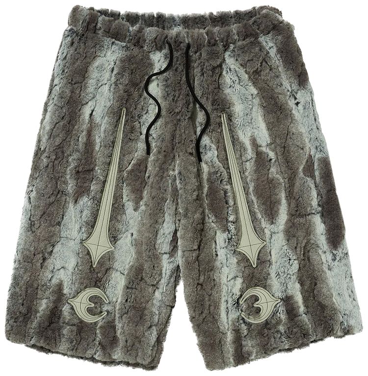Thug Club Bone Fur Shorts Ivory