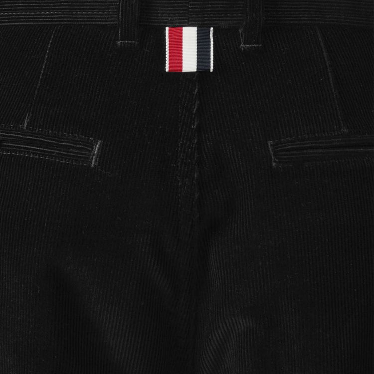 Thom Browne Narrow Wale Corduroy Tapered Chino Black