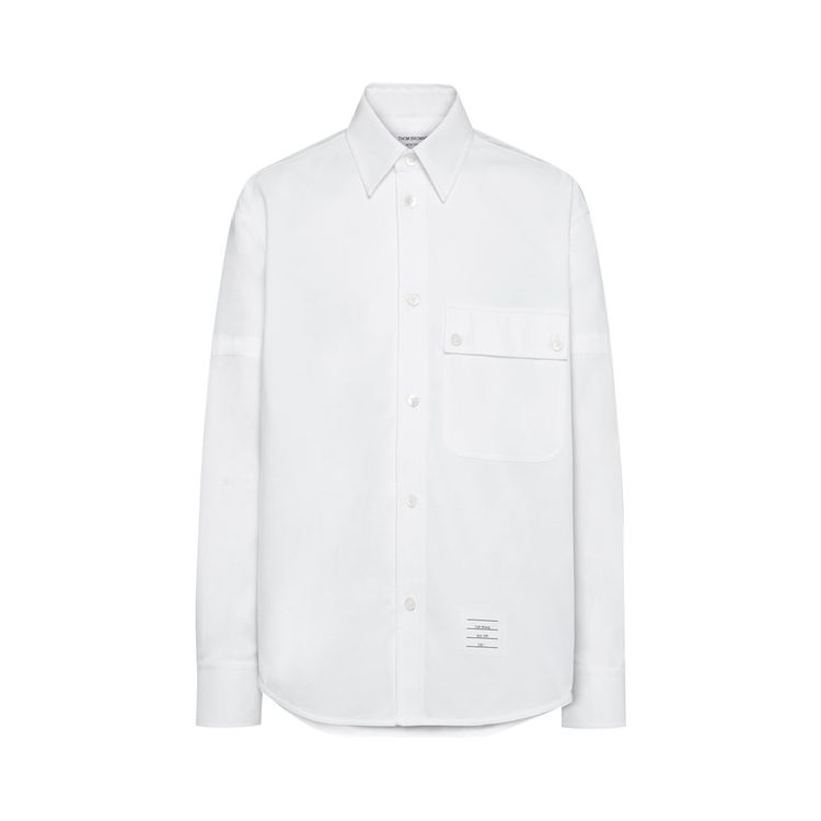 Thom Browne Pique Oversized PC Shirt White