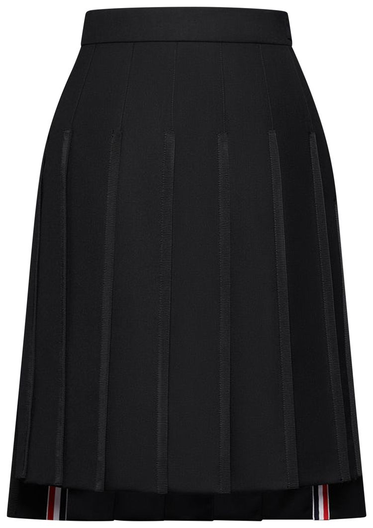 Thom Browne Super 120s Twill Pleated Skirt Black