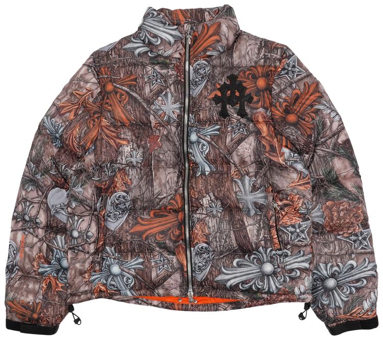 Chrome Hearts x NOCTA x Nike Cardinal Stock Puffer Jacket Multi ColorSafety Orange