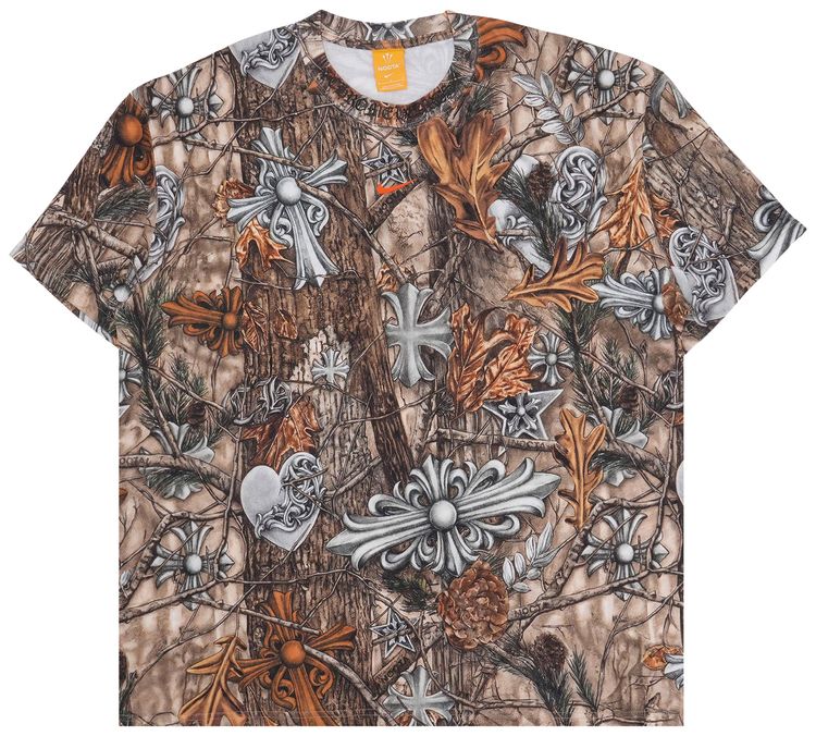 Chrome Hearts x NOCTA x Nike Cardinal Stock Short Sleeve Tee Multi ColorSafety Orange