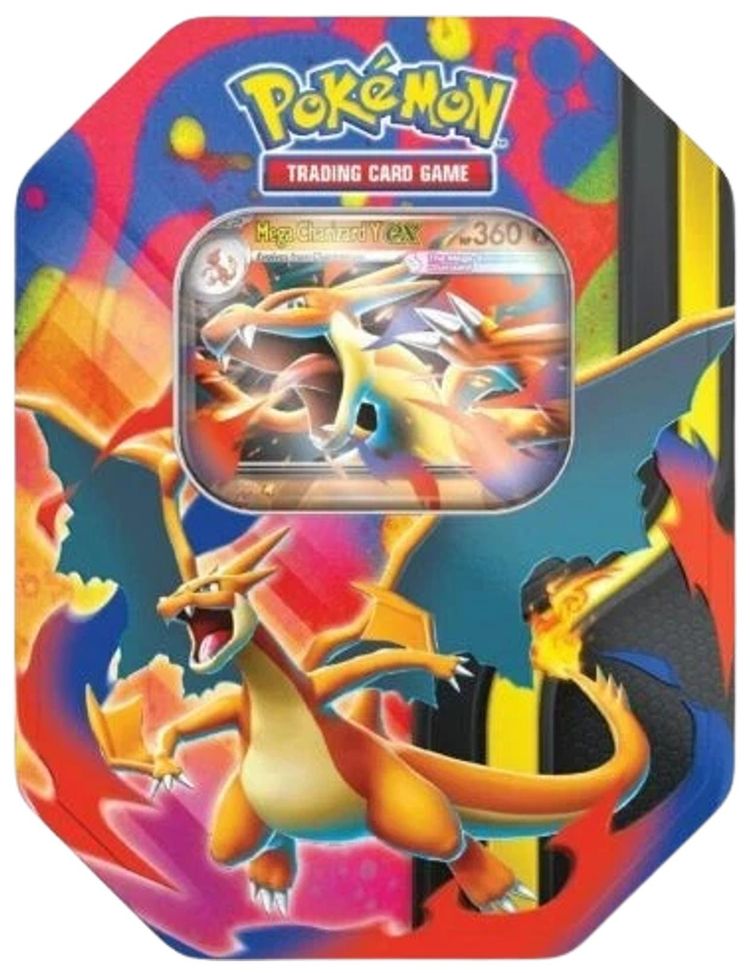 Pokemon Mega Charizard Tin Mega Charizard Y ex