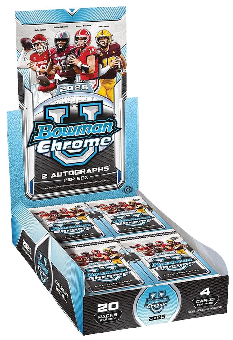 2025 Bowman University Chrome Football Hobby Box